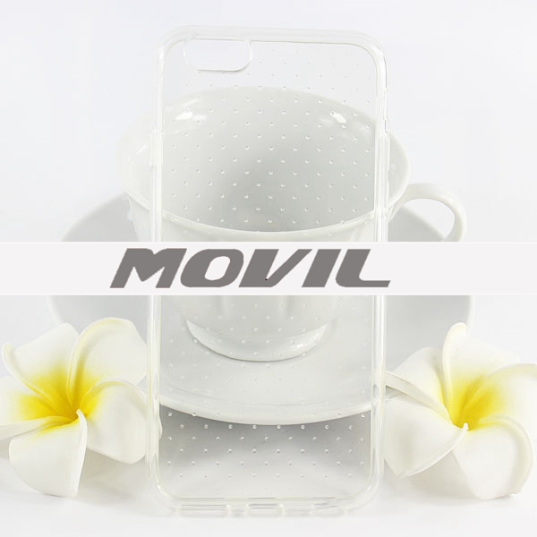 NP-1860 Transparente tpu funda para iPhone  6-12